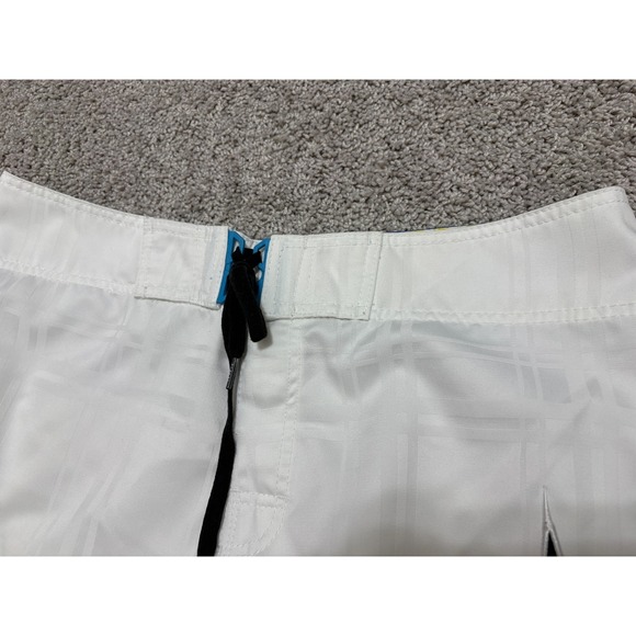 Vintage Billabong Board Shorts White Mark Occhilupo Surfing Y2K Mens 36 x 11" - Picture 12 of 16